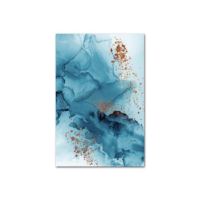 Goldene Abstrakte Leinwand